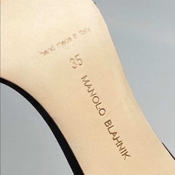 Manolo Blahnik Parinasan 105 Embellished Sandals size 35 - Picture 12 of 12